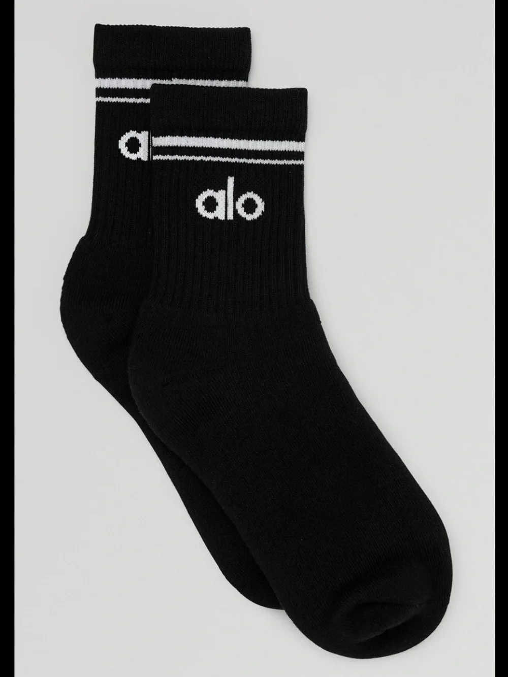 Alo Unisex Half-Crew Throwback Sock Size Large